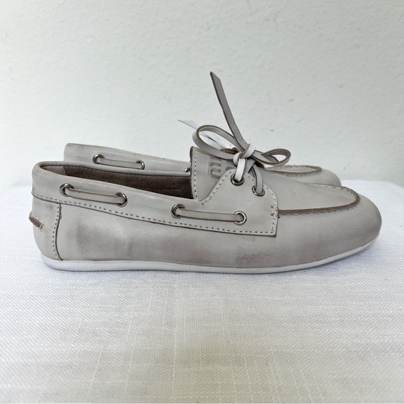 Miu Miu Shoes - Miu Miu Unlined Bleached Loafers Boat Shoes